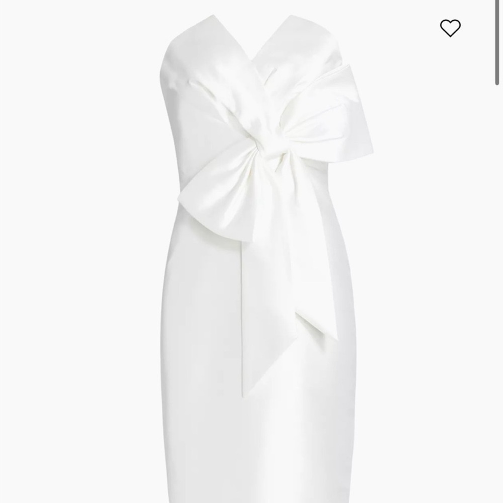 Bridal Badgley Mischka Bow White Dress